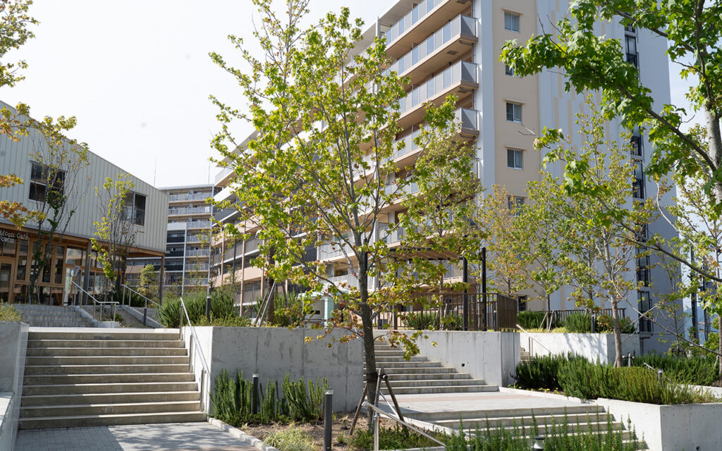 新しく建て替わった 神戸市北区　市営桜の宮住宅
